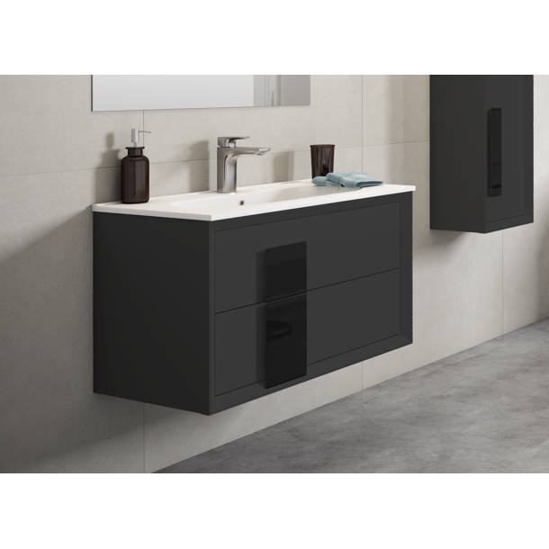 Orren Ellis Zak 32'' Freestanding Single Bathroom Vanity with Ceramic